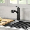 KRAUS Allyn Industrial Pull-Out Single Handle Kitchen Faucet in Matte Black