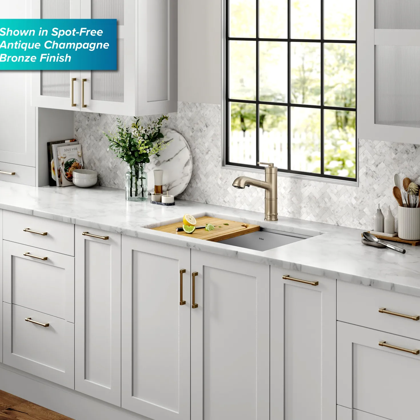 KRAUS Allyn Industrial Pull-Out Single Handle Kitchen Faucet in Spot-Free Stainless Steel