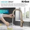 KRAUS Allyn Matte Black Nut & Bolt Diamond Cut Kitchen Faucet
