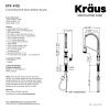 KRAUS Allyn Single Handle Pull Down Kitchen Faucet in Matte Black