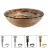 KRAUS Ares Glass Vessel Bathroom Sink with PU-MR