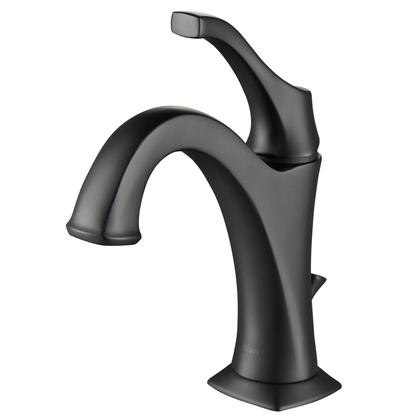 KRAUS Arlo Single Handle Basin Bathroom Faucet in Matte Black
