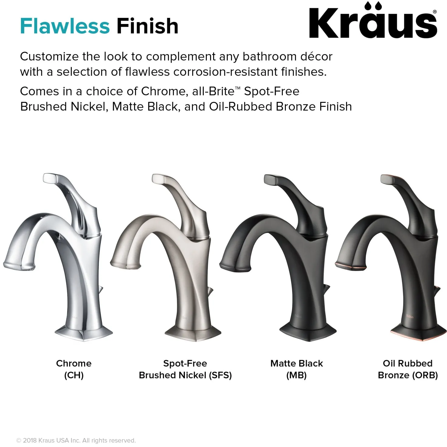 KRAUS Arlo Single Handle Basin Bathroom Faucet in Spot-Free all-Brite Brushed Nickel