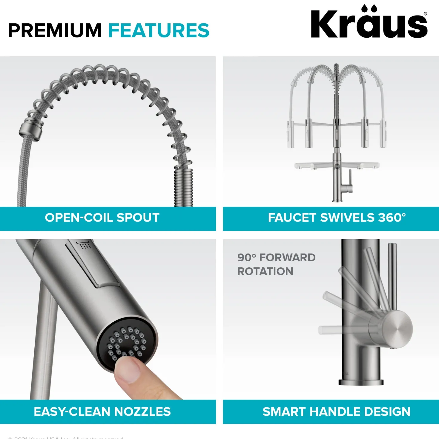 KRAUS Artec Pro Commercial Style Single Handle Kitchen Faucet with Pot Filler in Spot Free Antique Champagne Bronze
