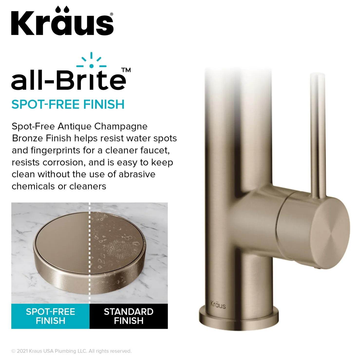 KRAUS Artec Pro Commercial Style Single Handle Kitchen Faucet with Pot Filler in Spot Free Antique Champagne Bronze