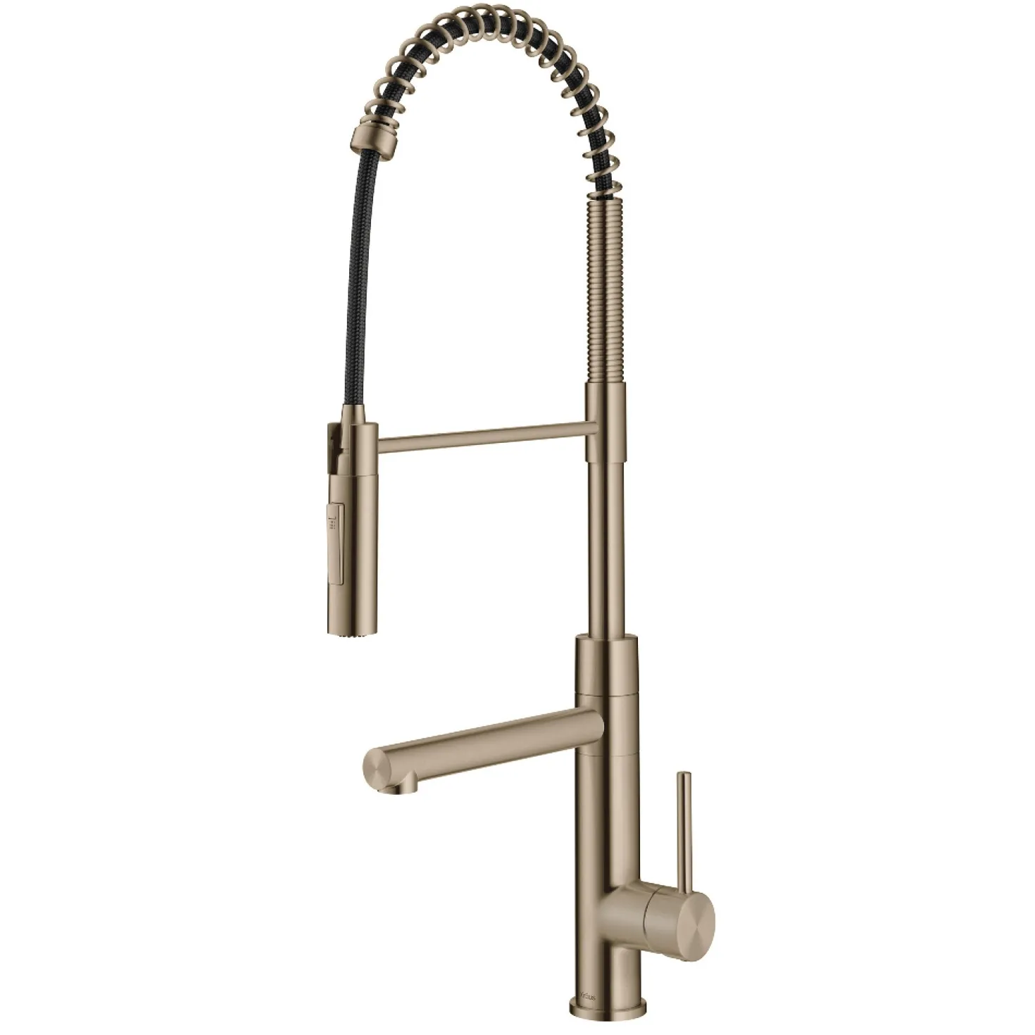 KRAUS Artec Pro Commercial Style Single Handle Kitchen Faucet with Pot Filler in Spot Free Antique Champagne Bronze
