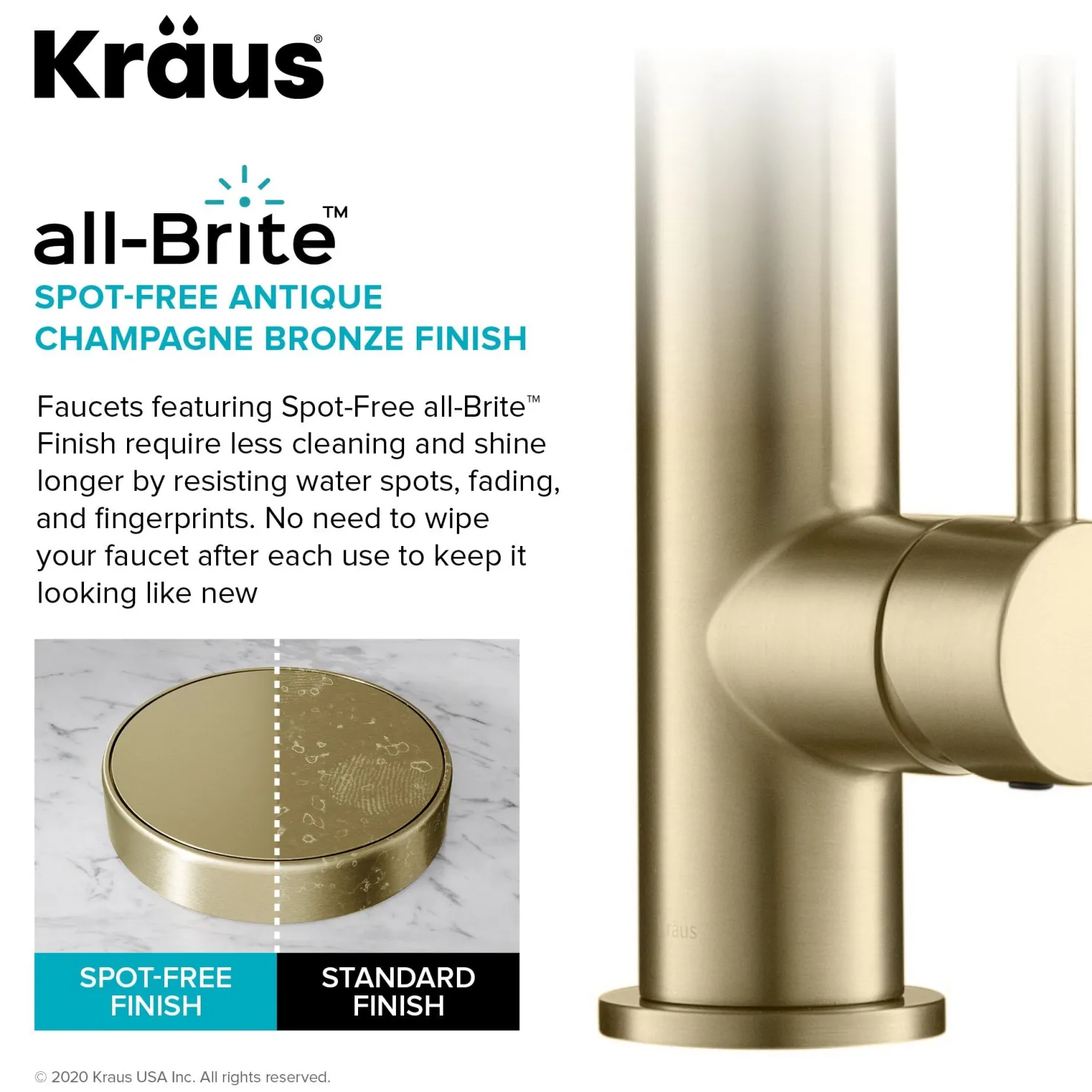 KRAUS Artec Pro 2-Function Commercial Style Pre-Rinse Kitchen Faucet in Spot Free Antique Champagne Bronze with Soap Dispenser