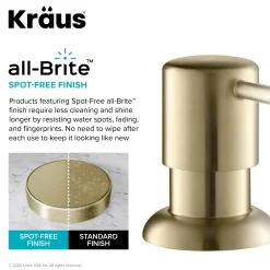 KRAUS Artec Pro 2-Function Commercial Style Pre-Rinse Kitchen Faucet in Spot Free Antique Champagne Bronze with Soap Dispenser