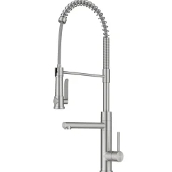 KRAUS Artec Pro 2-Function Single Handle Pull Down Kitchen Faucet in Spot-Free Stainless Steel