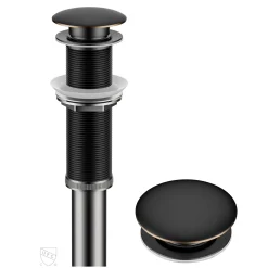 KRAUS Bathroom Sink Pop-Up Drain with Extended Thread