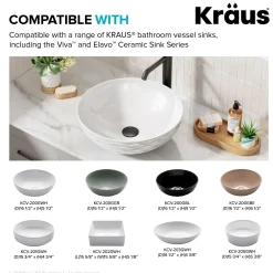 KRAUS Bathroom Sink Pop-Up Drain with Extended Thread