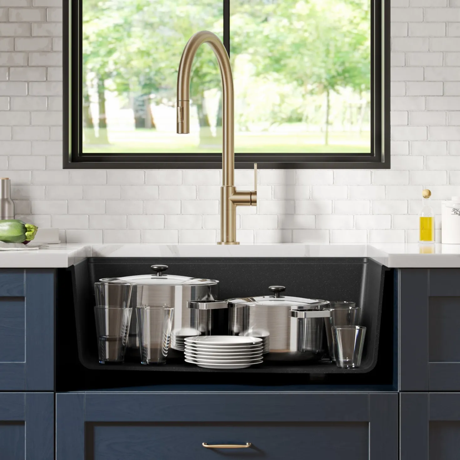 KRAUS Bellucci Workstation 30" Undermount Granite Composite Single Bowl Kitchen Sink with Accessories