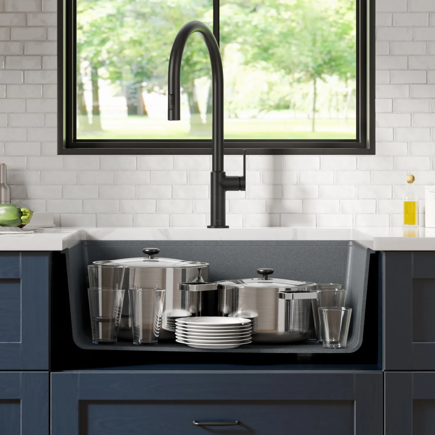 KRAUS Bellucci Workstation 30" Undermount Granite Composite Single Bowl Kitchen Sink with Accessories