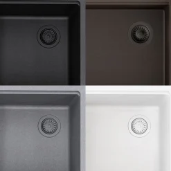 KRAUS Bellucci Workstation 33" Undermount Granite Composite Kitchen Sink in Metallic Gray with Accessories