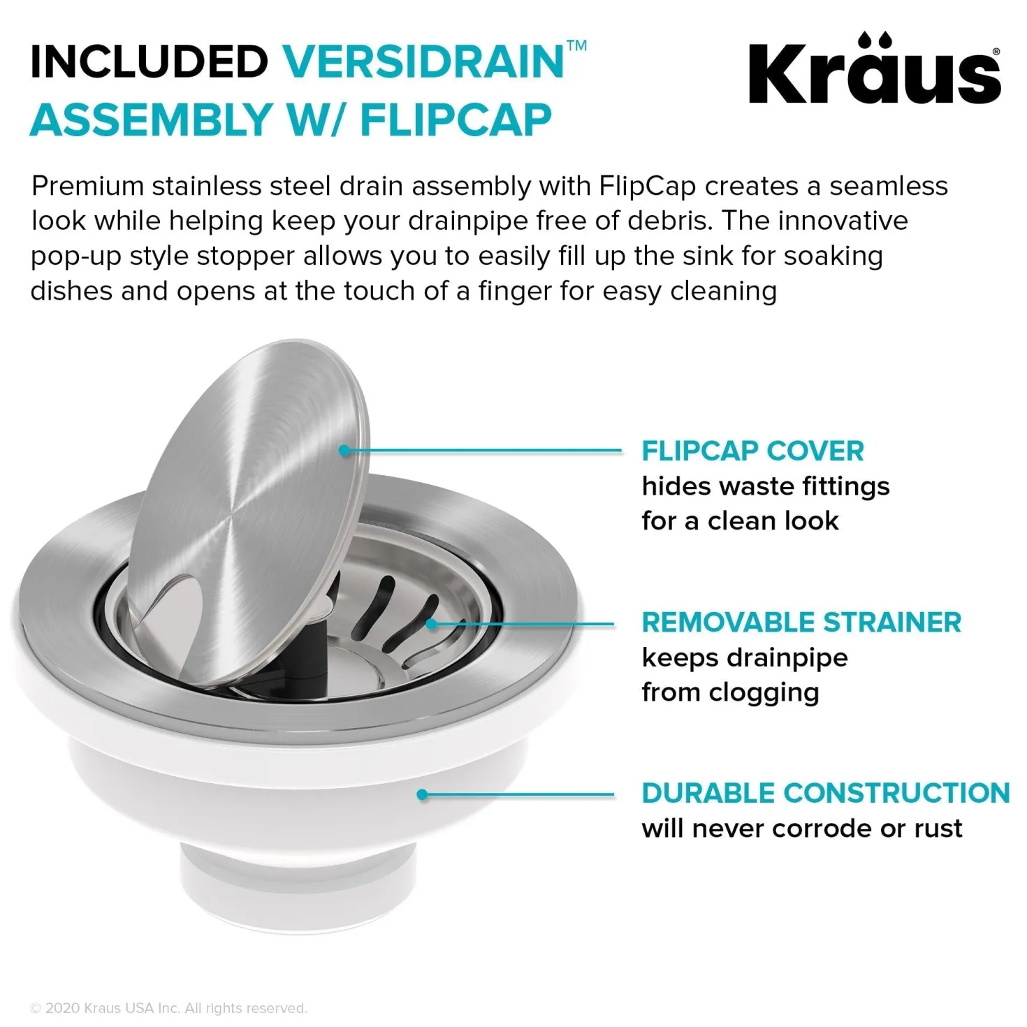 KRAUS Bellucci Workstation 33" Undermount Granite Composite Kitchen Sink in Metallic Gray with Accessories
