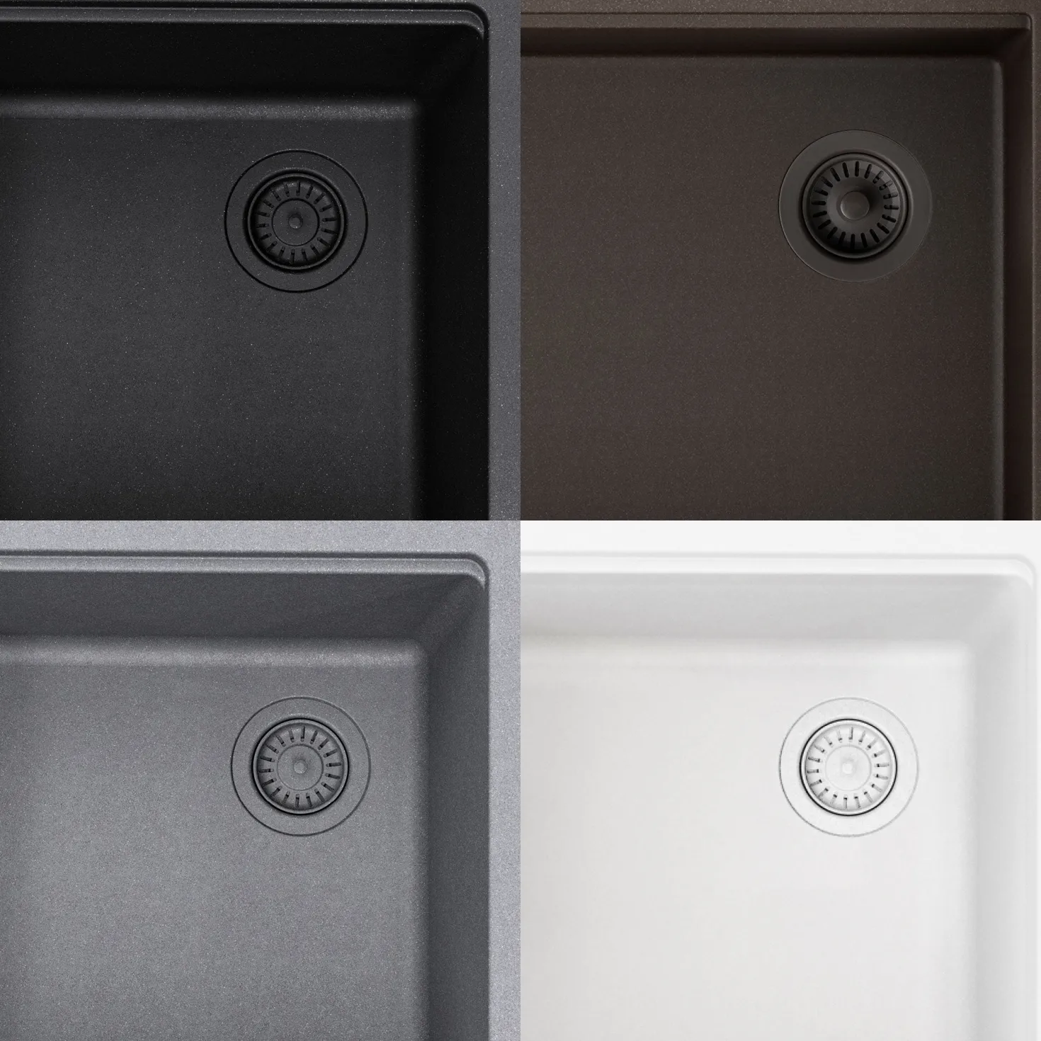 KRAUS Bellucci Workstation 33" Undermount Granite Composite Kitchen Sink in Metallic Black with Accessories