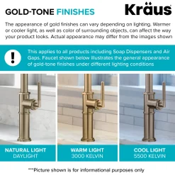 KRAUS Bolden Drinking Water Filter Faucet in Brushed Brass