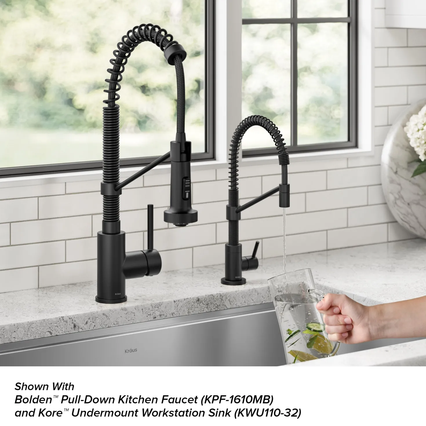 KRAUS Bolden Drinking Water Filter Faucet in Matte Black