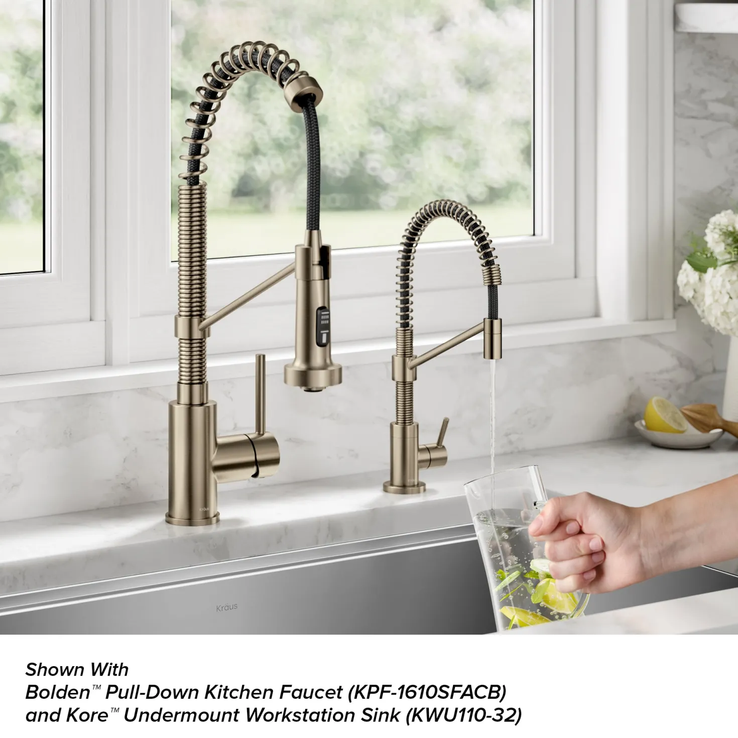 KRAUS Bolden Drinking Water Filter Faucet in Spot-Free Antique Bronze