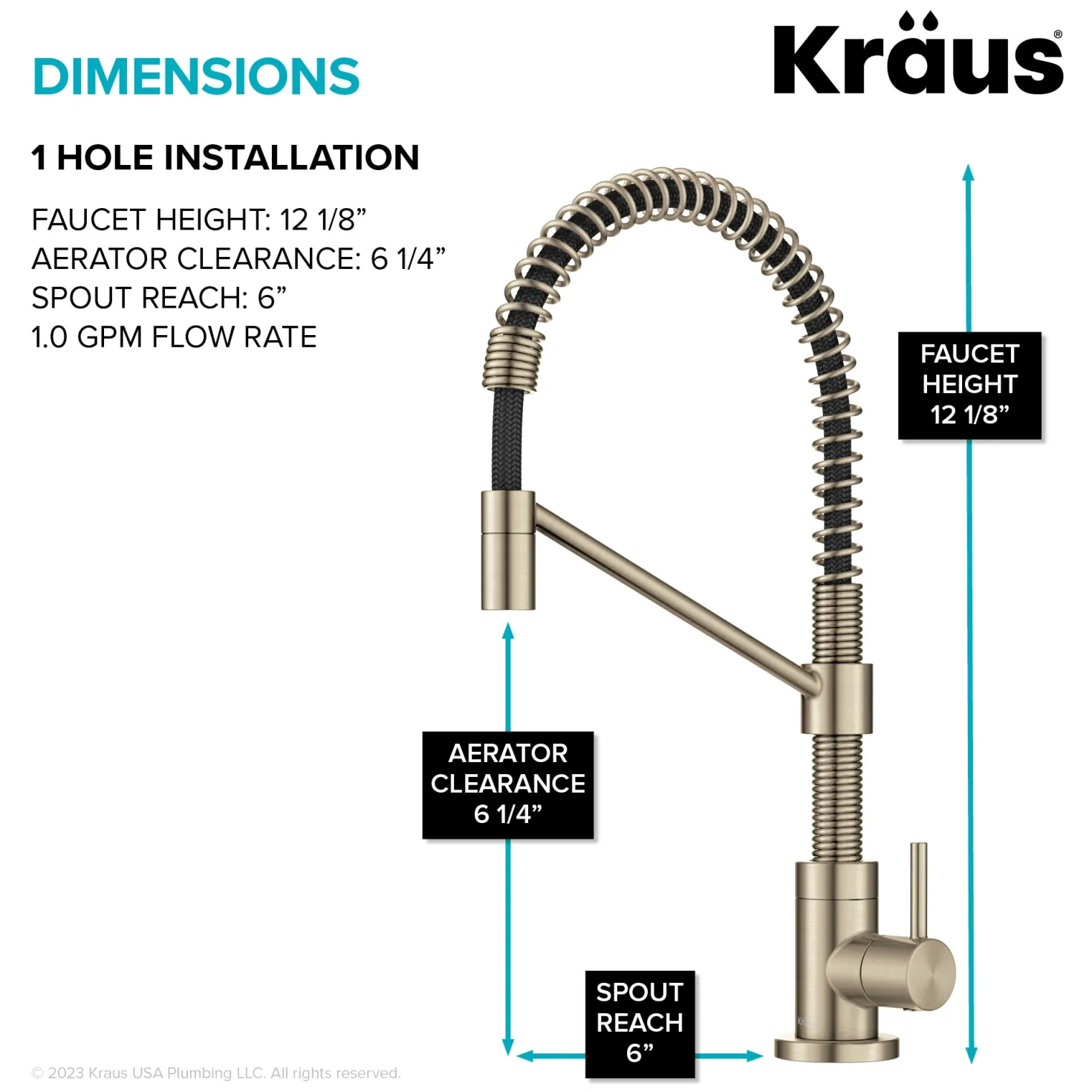 KRAUS Bolden Drinking Water Filter Faucet in Spot-Free Antique Bronze