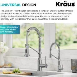 KRAUS Bolden Drinking Water Filter Faucet in Spot-Free Stainless