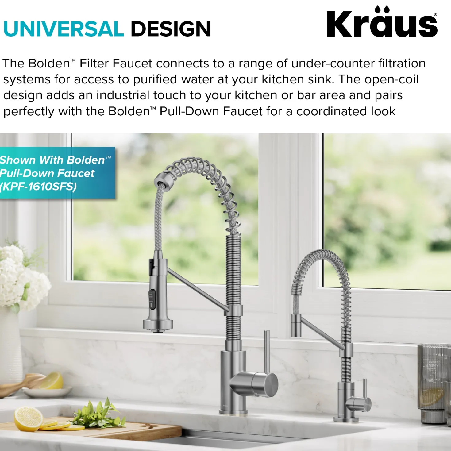 KRAUS Bolden Drinking Water Filter Faucet in Spot-Free Stainless