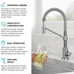 KRAUS Bolden Drinking Water Filter Faucet in Spot-Free Stainless