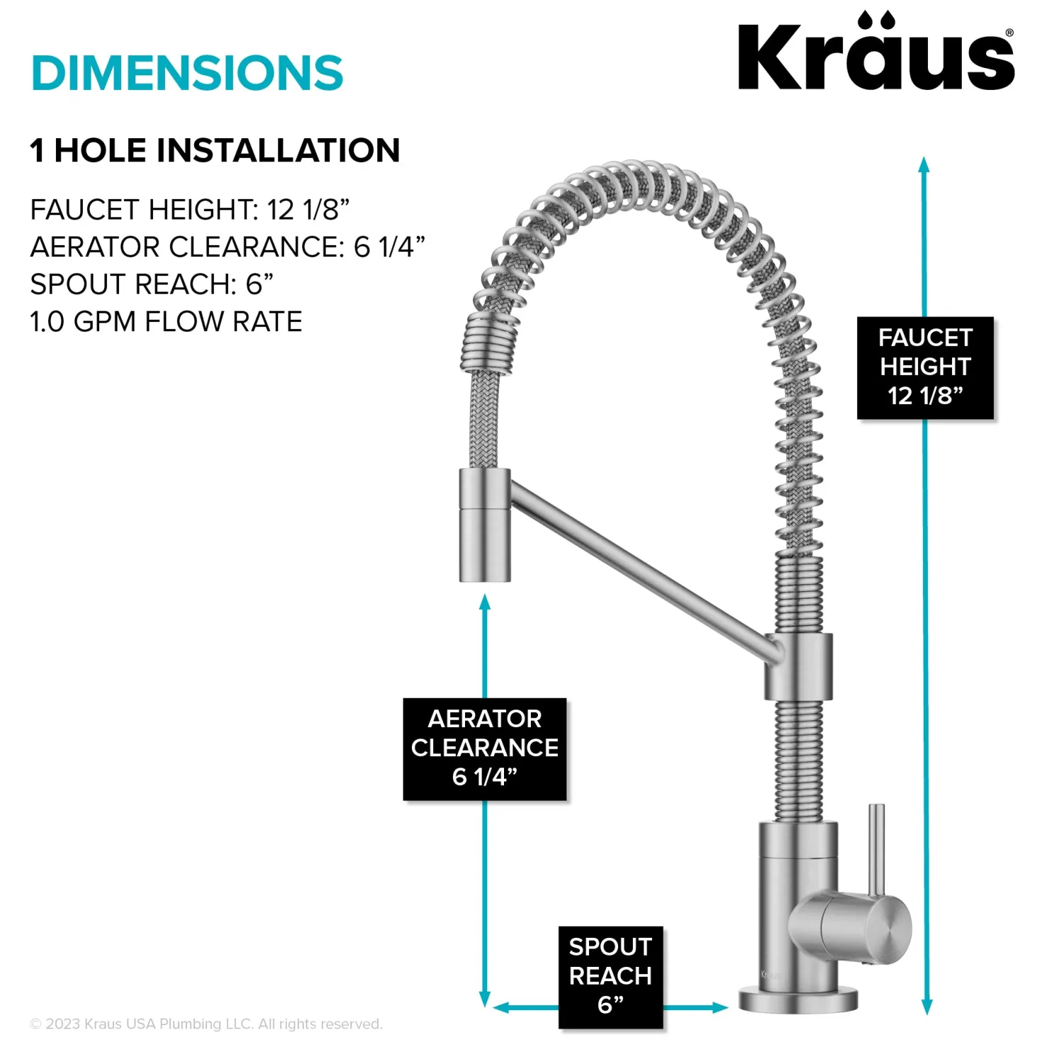 KRAUS Bolden Drinking Water Filter Faucet in Spot-Free Stainless