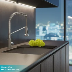 KRAUS Bolden 18-Inch Commercial Kitchen Faucet with Pull-Down Sprayhead in Chrome