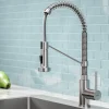 KRAUS Bolden 18-Inch Commercial Kitchen Faucet with Pull-Down Sprayhead in Stainless Steel