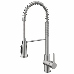 KRAUS Britt Commercial Style Kitchen Faucet with Integrated Water Filter Spout in Spot Free Stainless Steel