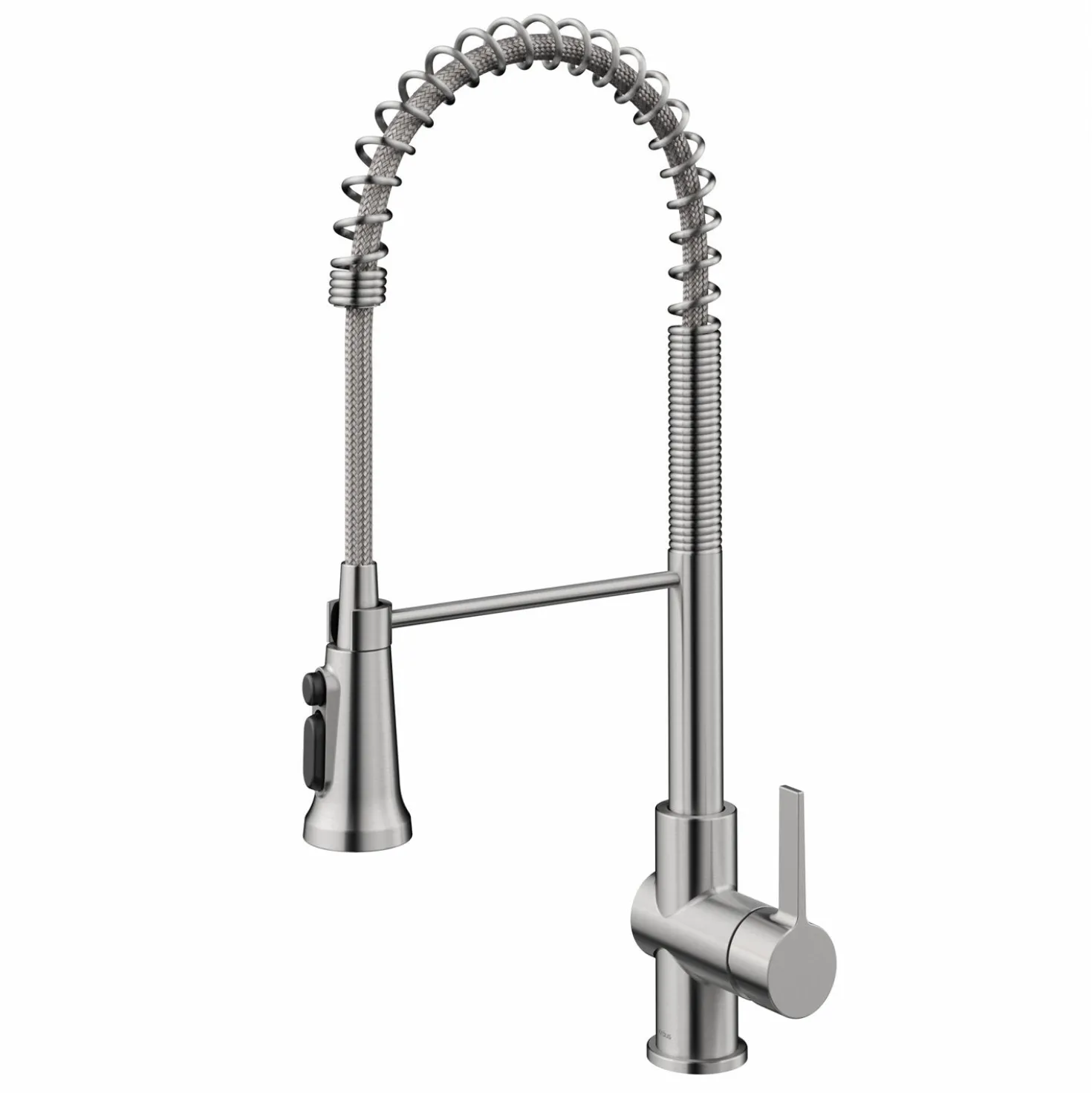 KRAUS Britt Commercial Style Kitchen Faucet with Integrated Water Filter Spout in Spot Free Stainless Steel
