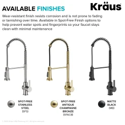 KRAUS Britt Touchless Pull-Down Single Handle Faucet in Matte Black