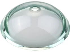 KRAUS Clear 34mm edge Glass Vessel Bathroom Sink with PU-MR