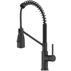 KRAUS Coda Commercial Style Single Handle Pull Down Kitchen Faucet in Matte Black
