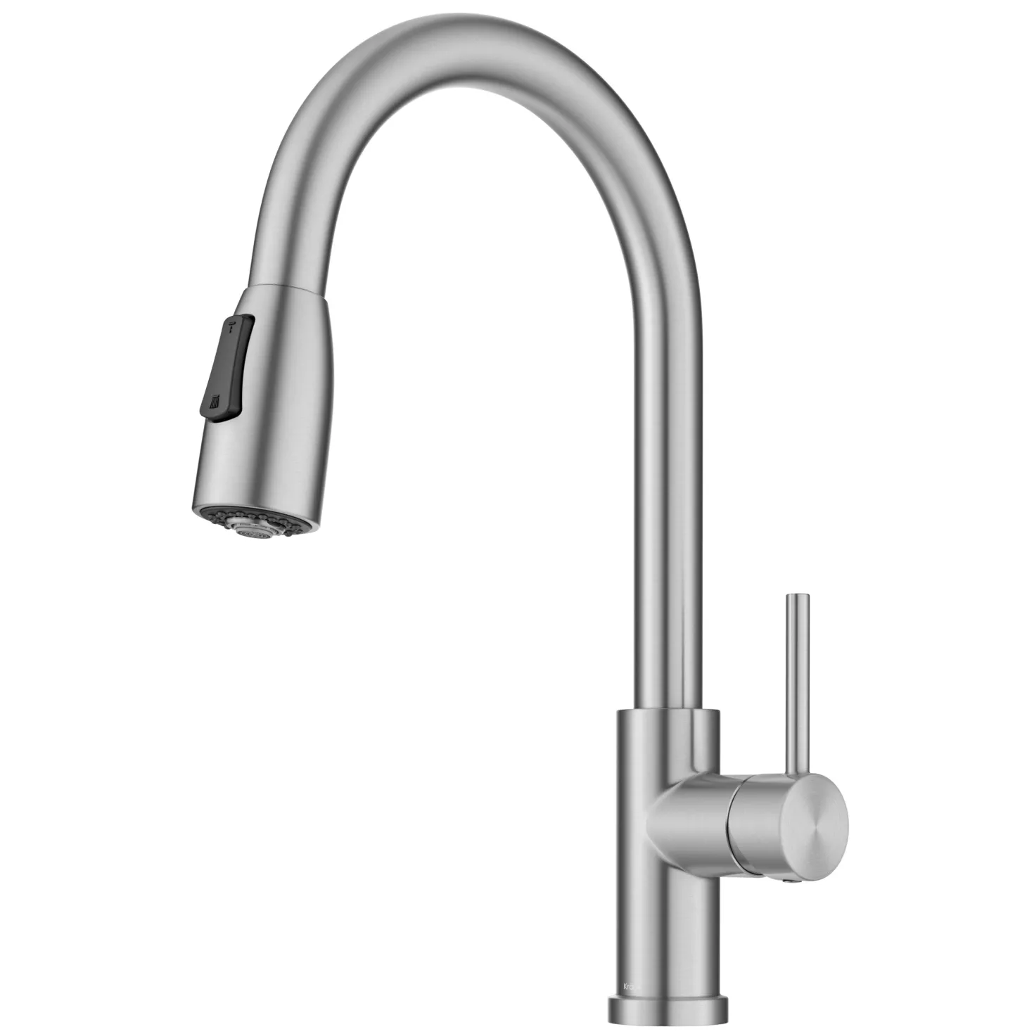 KRAUS Coda Single Handle Pull Down Kitchen Faucet in Spot-Free Stainless Steel