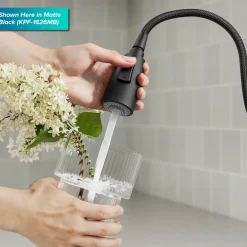 KRAUS Coda Single Handle Pull Down Kitchen Faucet in Chrome