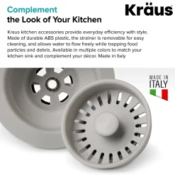KRAUS Color Matched Kitchen Sink Strainer