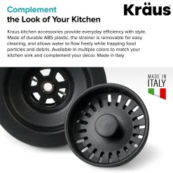 KRAUS Color Matched Kitchen Sink Strainer