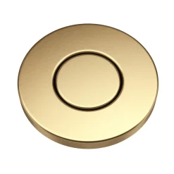 KRAUS Contemporary Flat Top Button Garbage Disposal Air Switch Kit in Brushed Brass