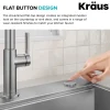 KRAUS Contemporary Flat Top Button Garbage Disposal Air Switch Kit in Spot-Free Stainless