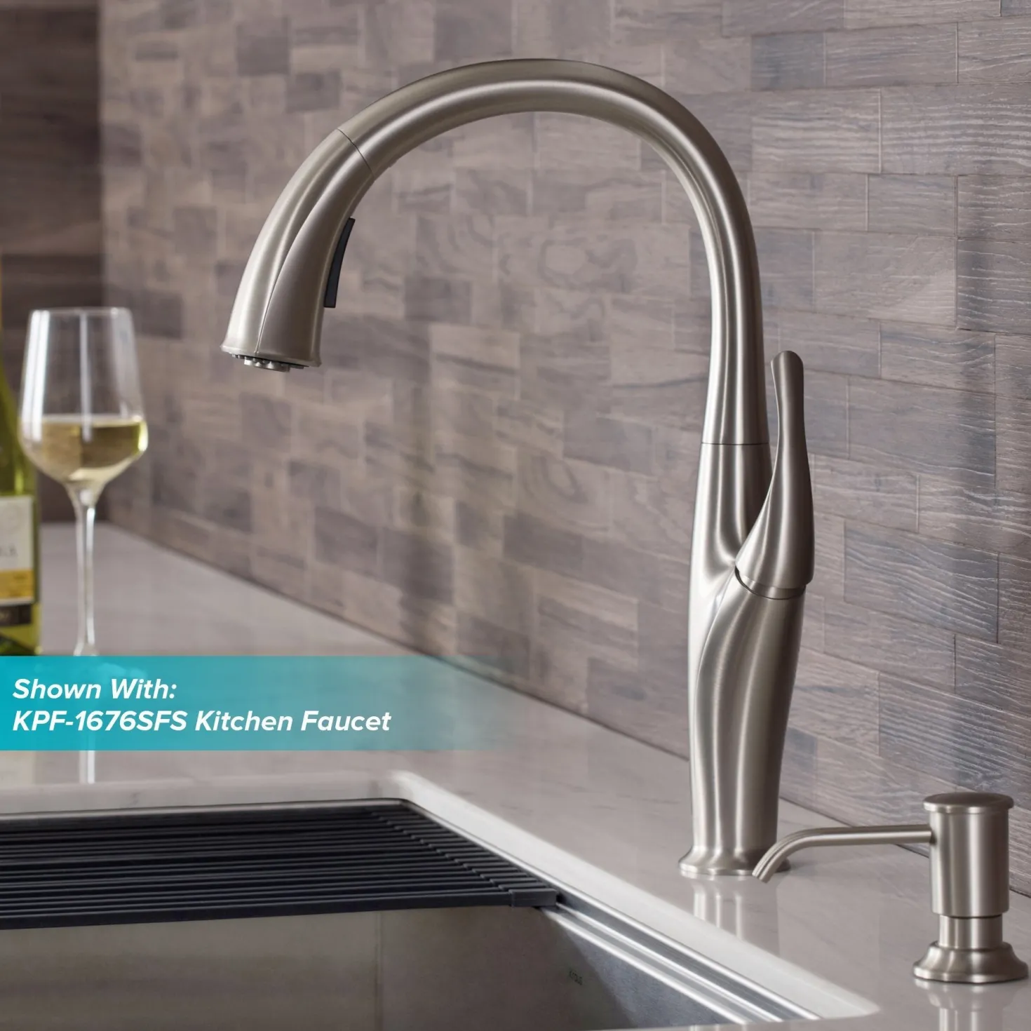 KRAUS Deck Mount Kitchen Soap Dispenser