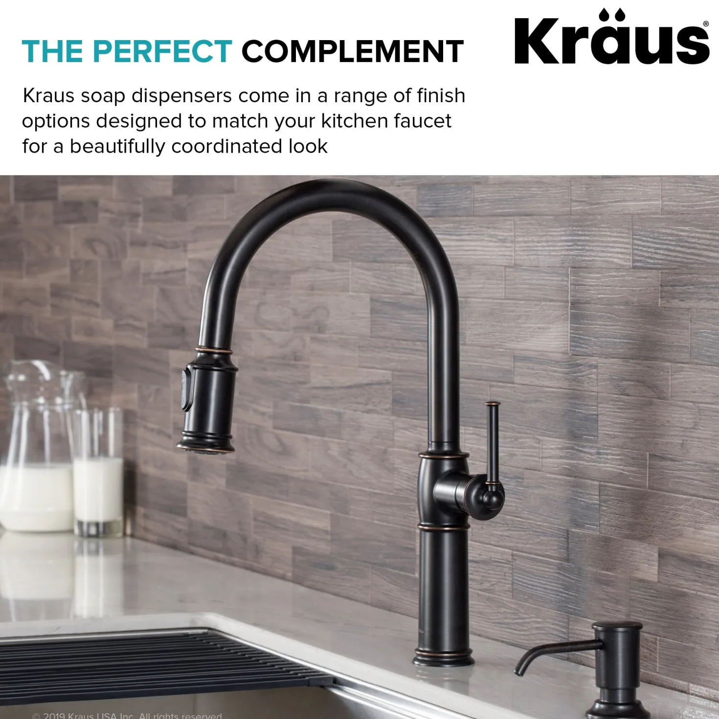 KRAUS Deck Mount Kitchen Soap Dispenser