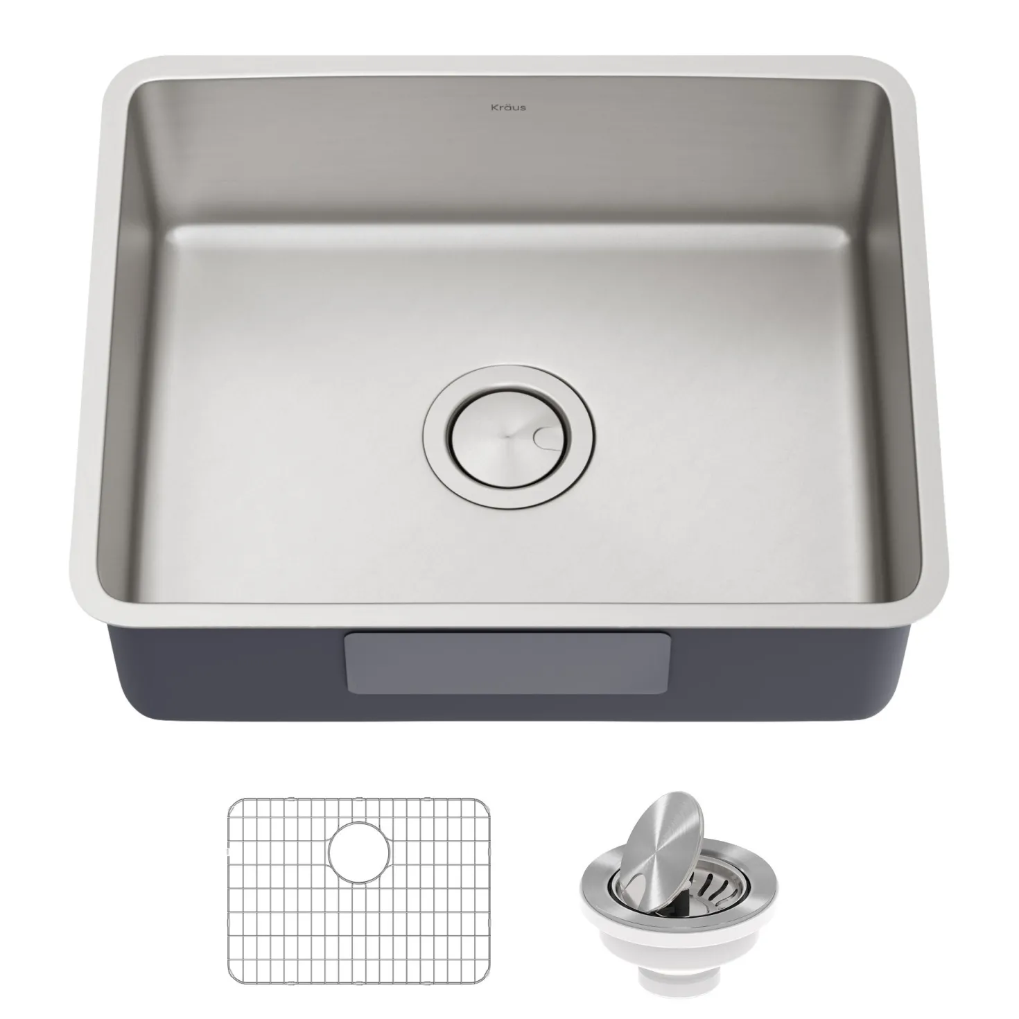 KRAUS Dex 21" Undermount 16 Gauge Stainless Steel Kitchen Sink