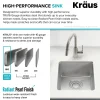 KRAUS Dex 17" Undermount16 Gauge Stainless Steel Kitchen Sink with VersiDrain