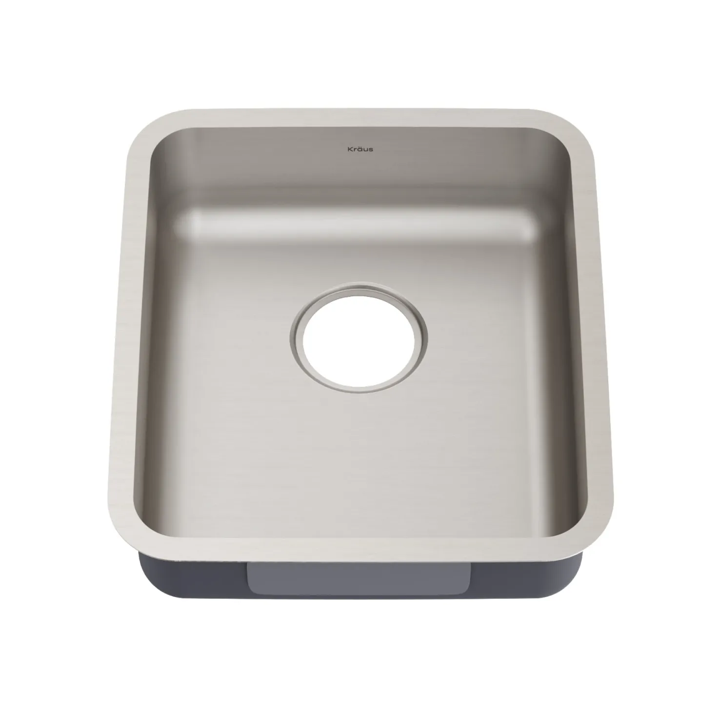KRAUS Dex 17" Undermount 16 Gauge Stainless Steel ADA Kitchen Sink
