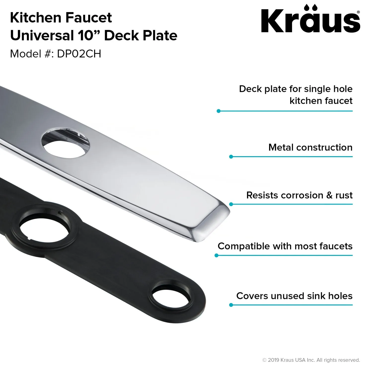 KRAUS DP02 Deck Plate for Kitchen Faucet
