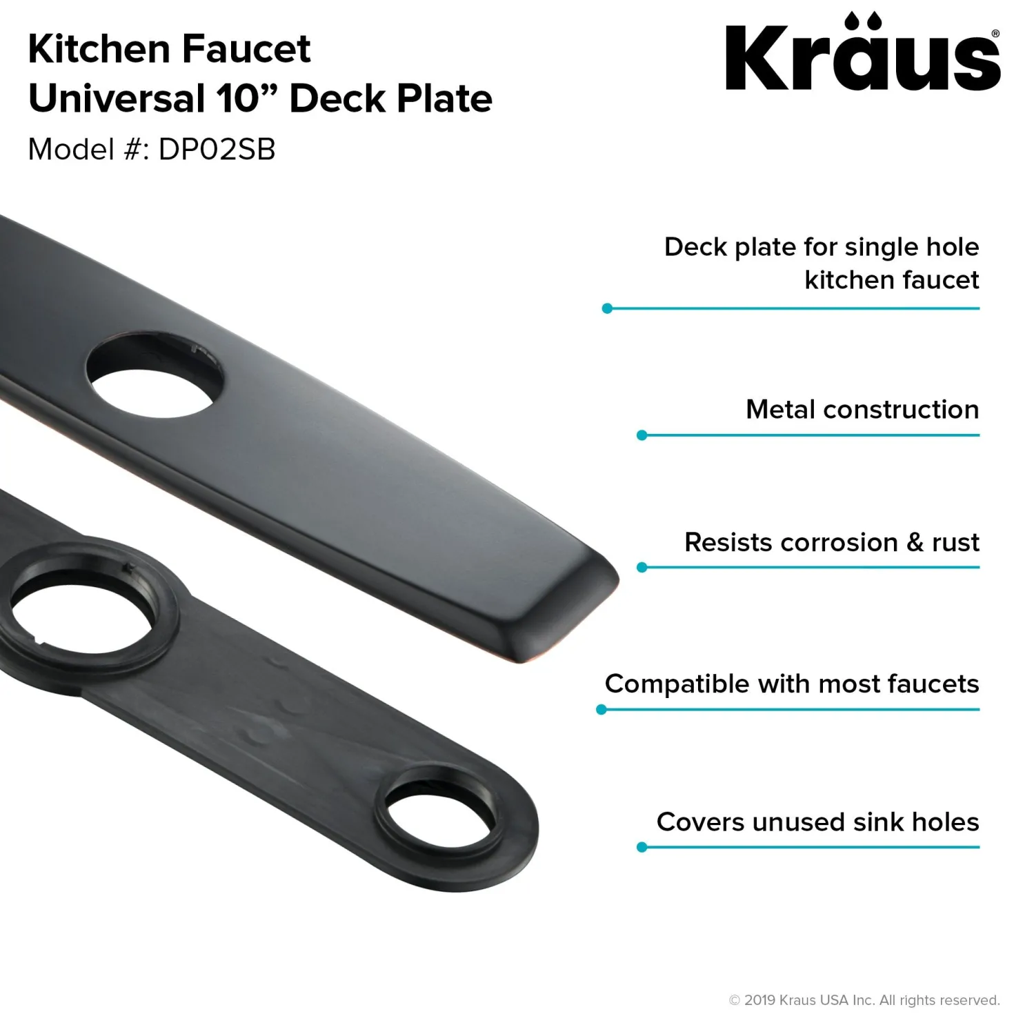 KRAUS DP02 Deck Plate for Kitchen Faucet