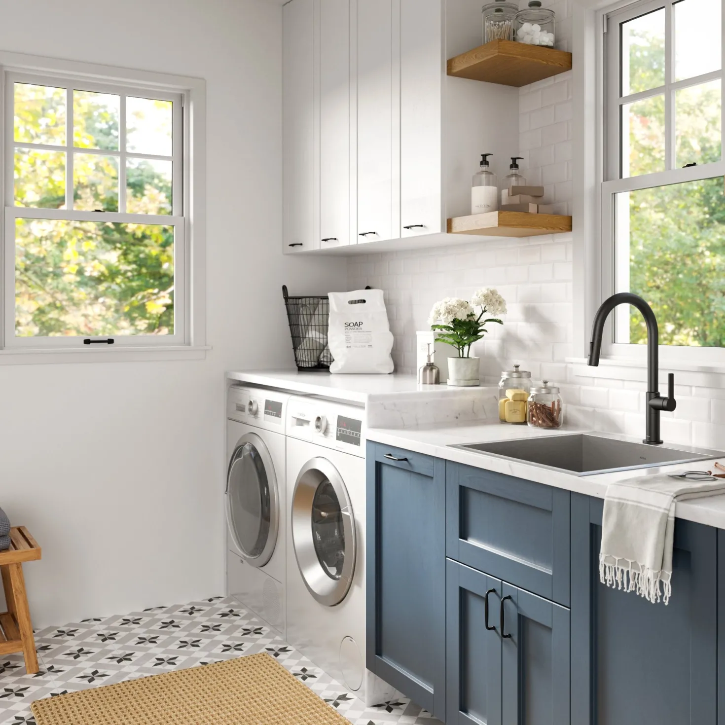 KRAUS 22" Drop-in 16 Gauge Stainless Steel Laundry Utility Sink