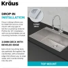 Kraus 32" Drop in Workstation Kitchen Sink